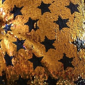 A pillow it flips colors silver and blue.